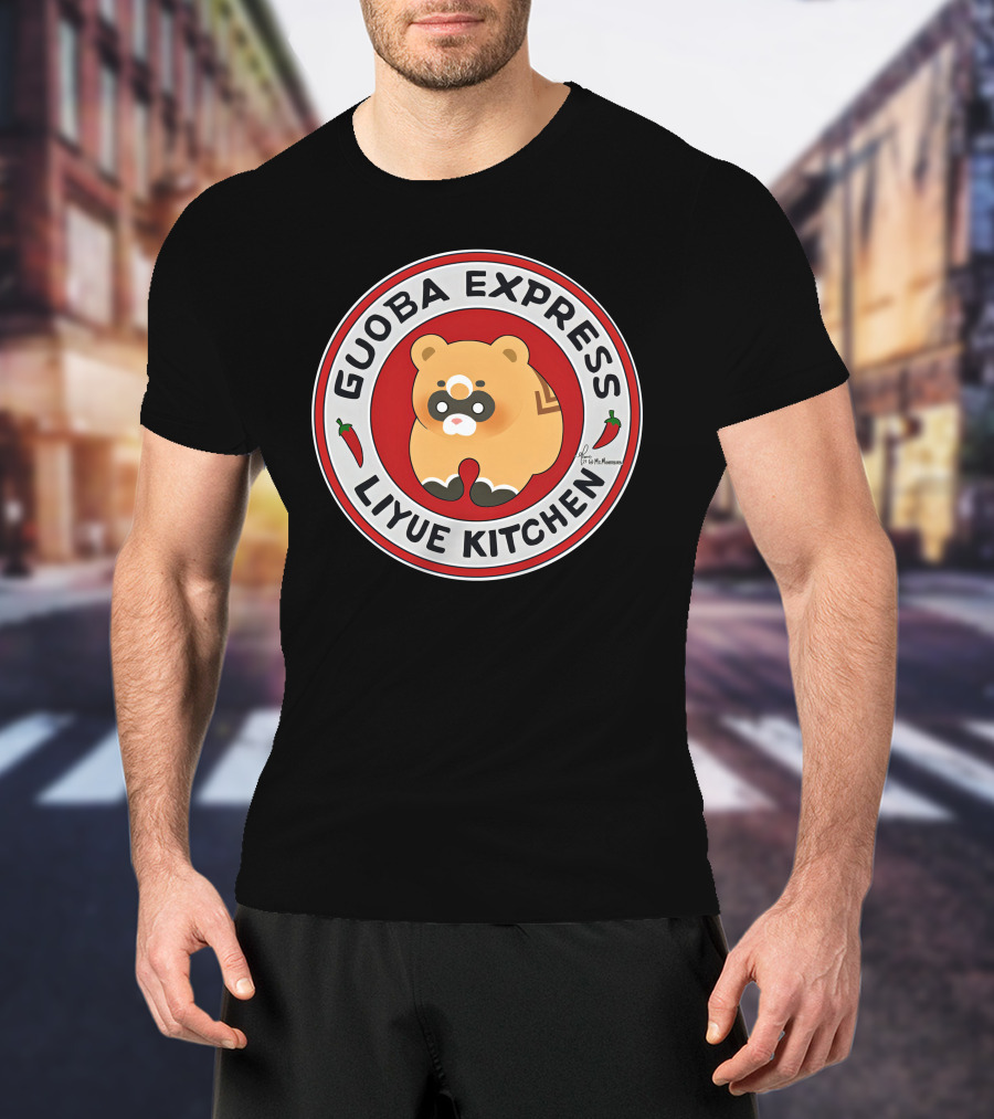 Guoba Express Liyue Kitchen Cute Panda Logo Jackie Lastra T-Shirt
