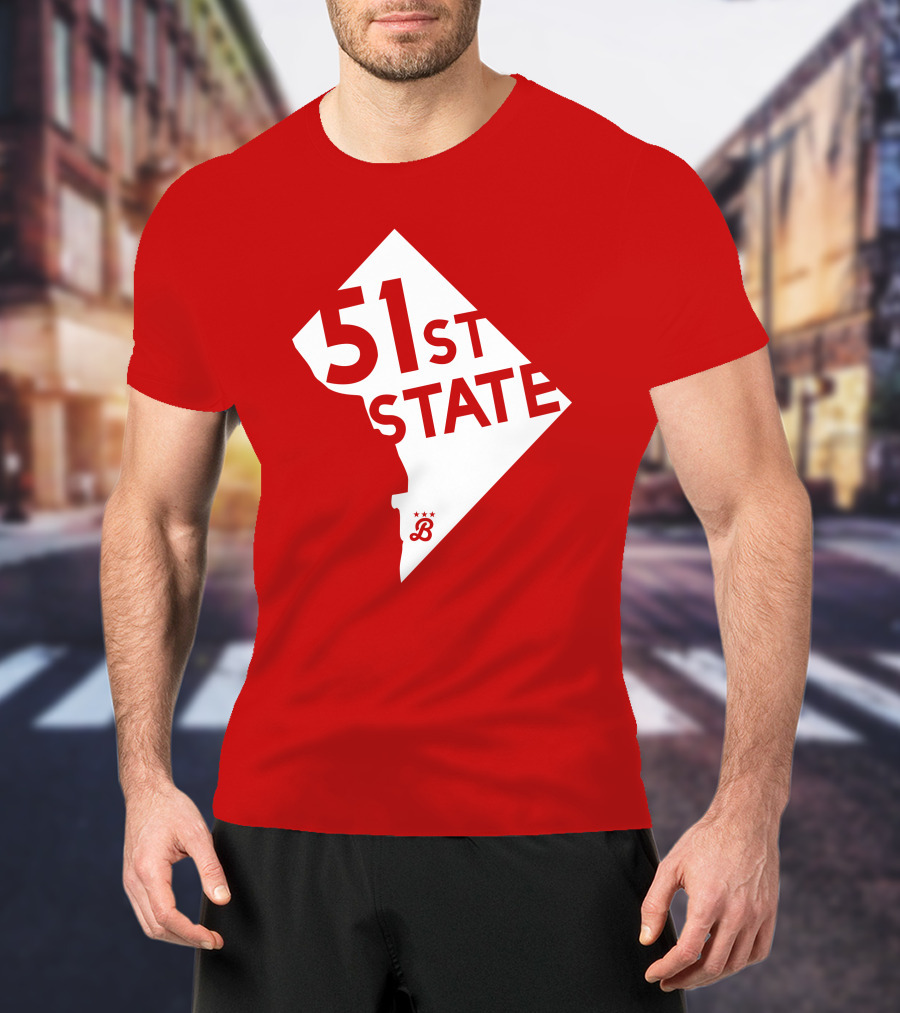 Juan Soto 51St State Wear Bailiwick Washington DC 51st State Outline T-Shirt