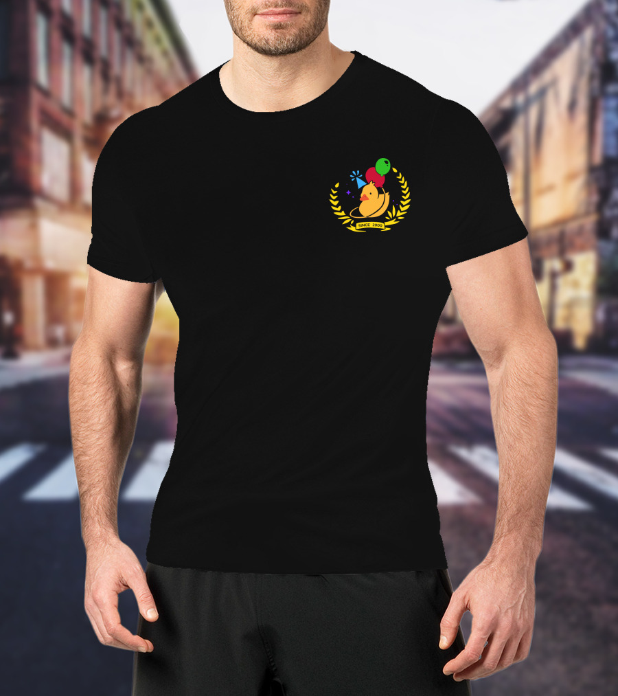 Quackity Merch Birthday Since 2000 Duck Balloons T-Shirt