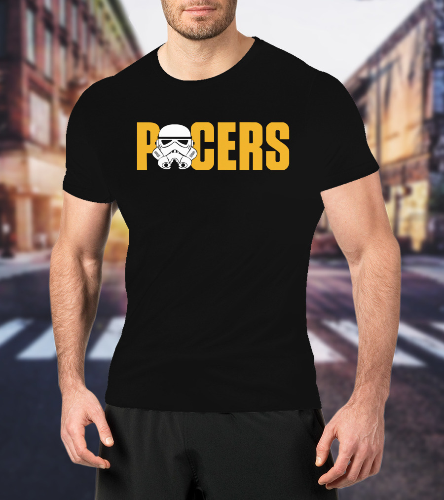 Pacers Stormtrooper Helmet Crossover T-Shirt