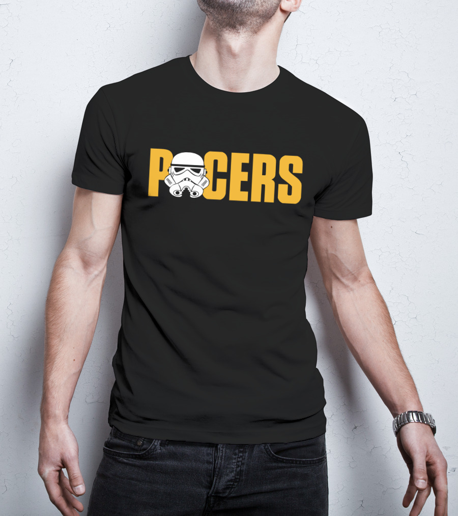 Pacers Stormtrooper Helmet Crossover T-Shirt