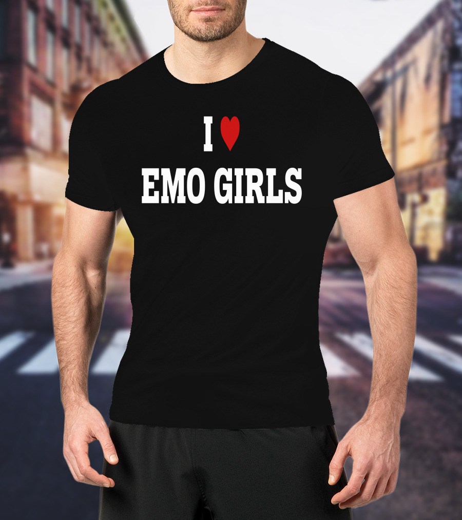 I Love Emo Girls Romancaandle Emo Culture Expression T-Shirt