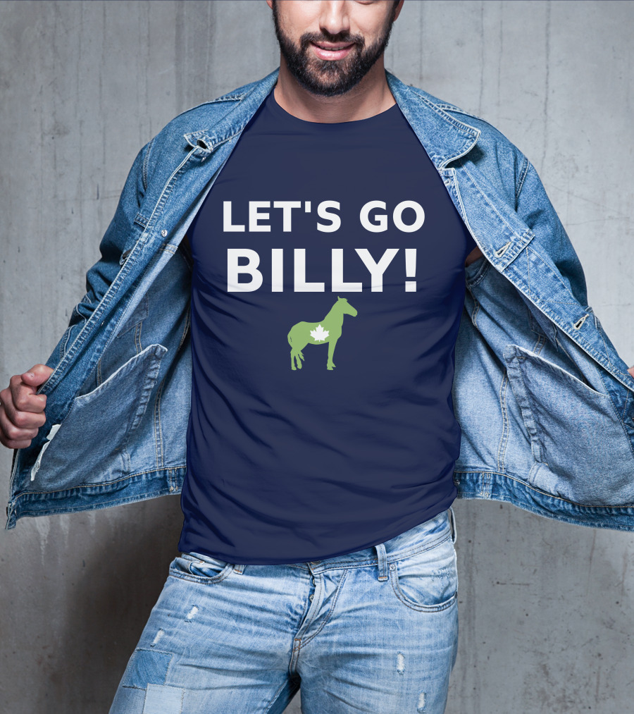 LET'S GO BILLY Maple Leaf Horse Canada Spirit T-Shirt