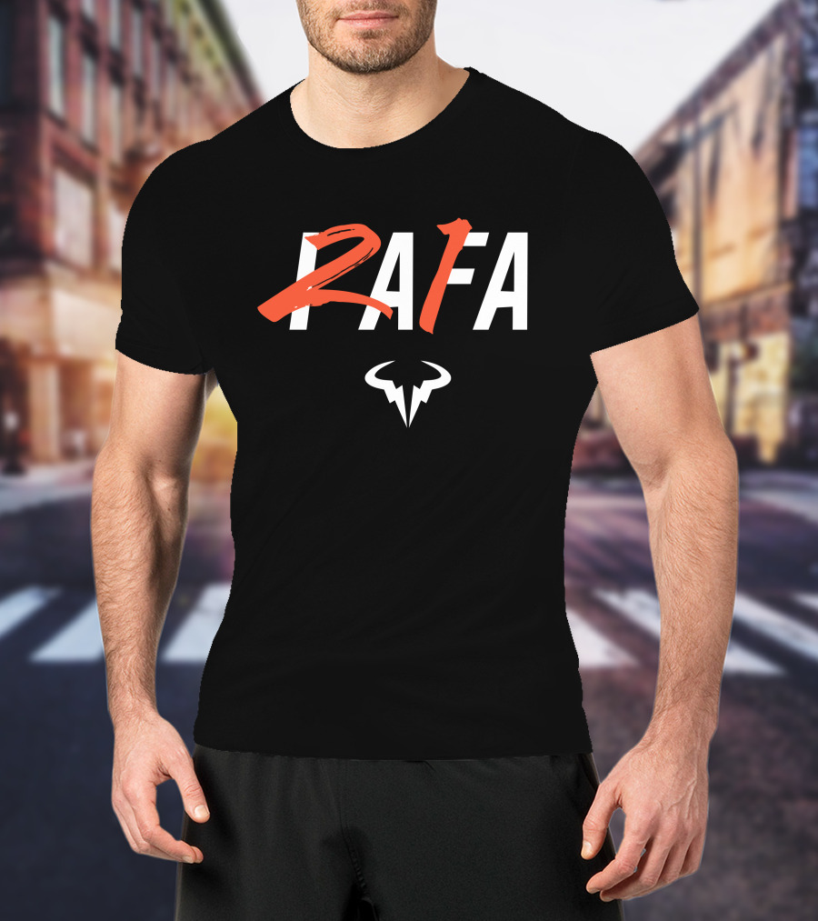 RAFA Bull Logo 21 Grand Slam Winner T-Shirt