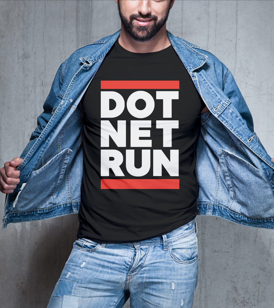 DOT NET RUN Scott Hanselman T-Shirt