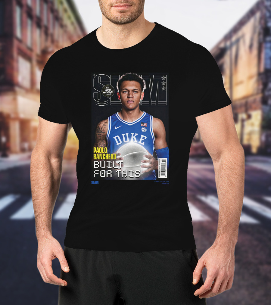 Slam Cover Paolo Banchero Duke Built For This New World Issue T-Shirt