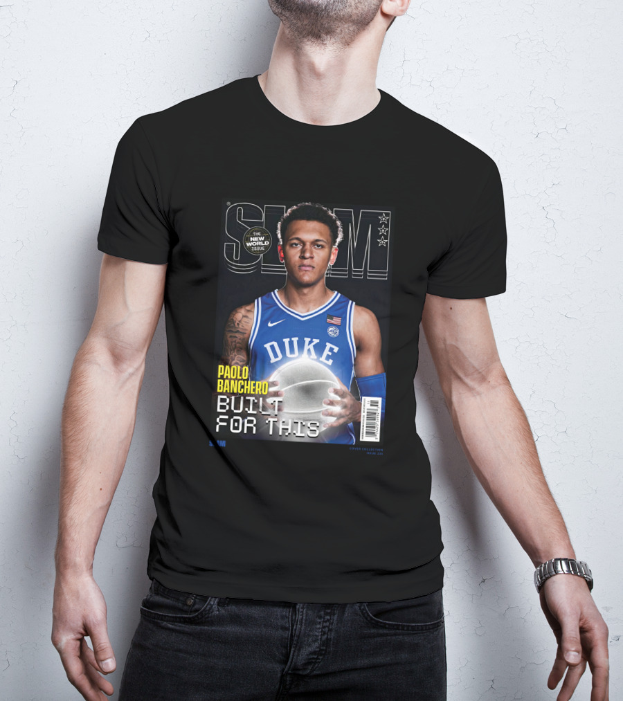 Slam Cover Paolo Banchero Duke Built For This New World Issue T-Shirt