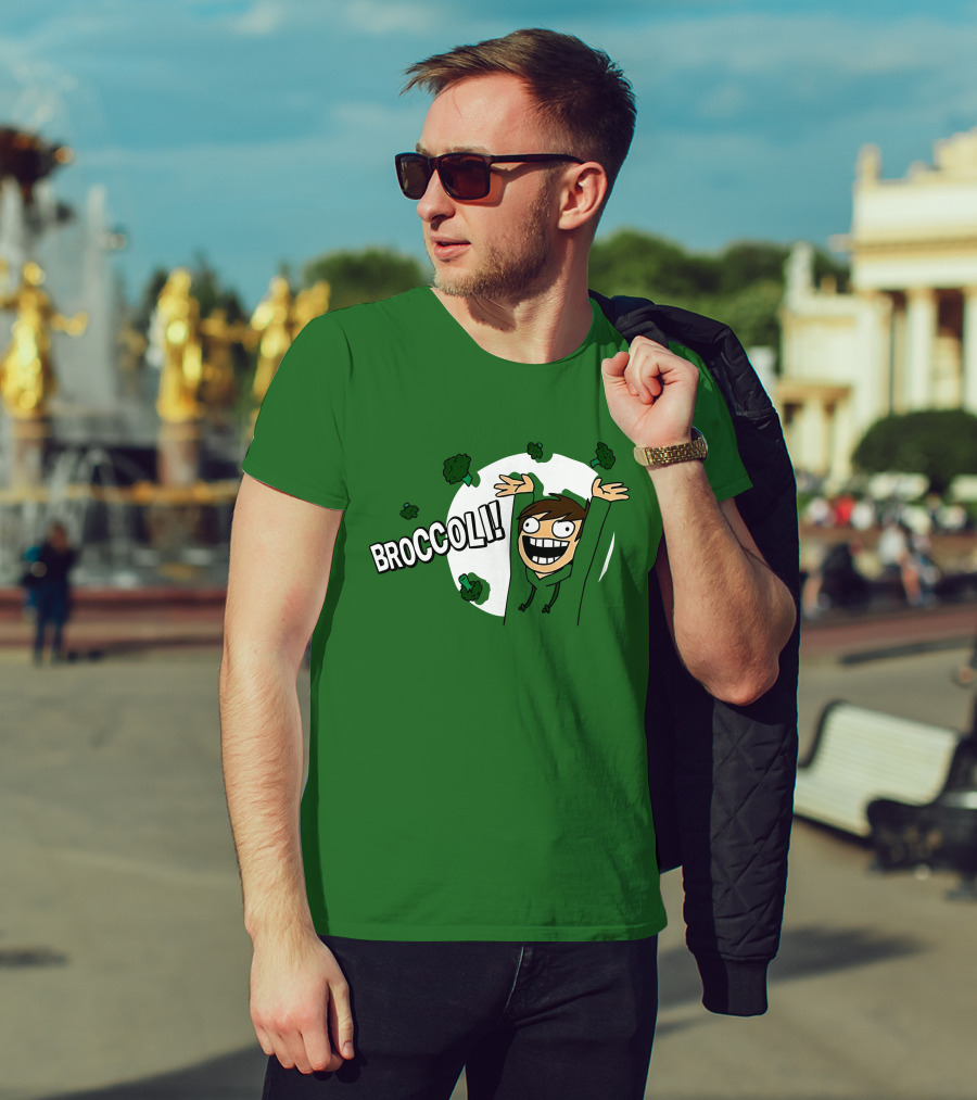 Eddsworld Broccoli Enthusiastic Character T-Shirt