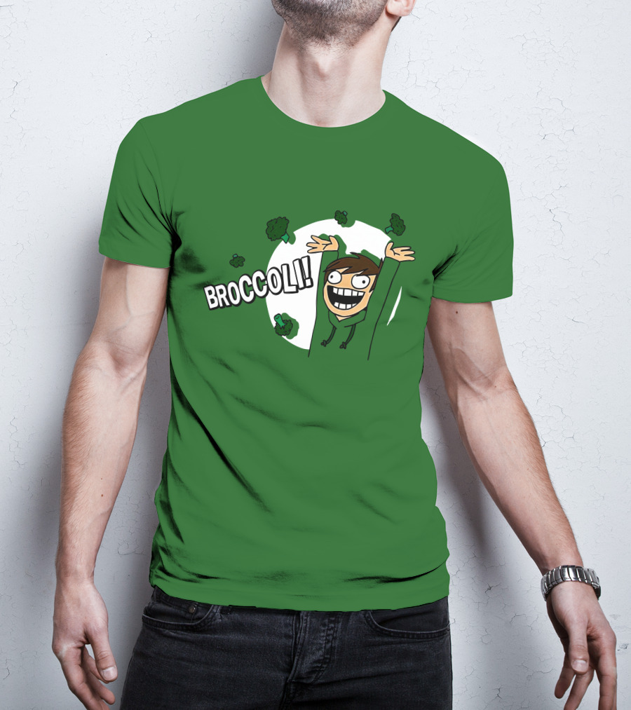 Eddsworld Broccoli Enthusiastic Character T-Shirt