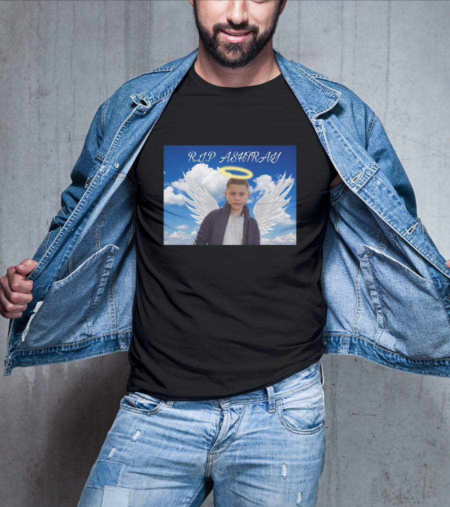 R.I.P. Ashtray Angel Wings Based Savage T-Shirt