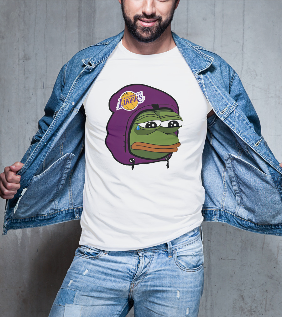 Lakeshowyo Los Angeles Lakers Fan Sad Pepe T-Shirt