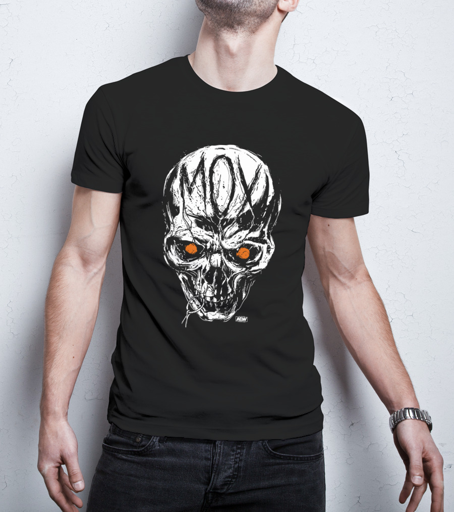 All Elite Wrestling AEW Jon Moxley MOX Skull Art Merch T-Shirt