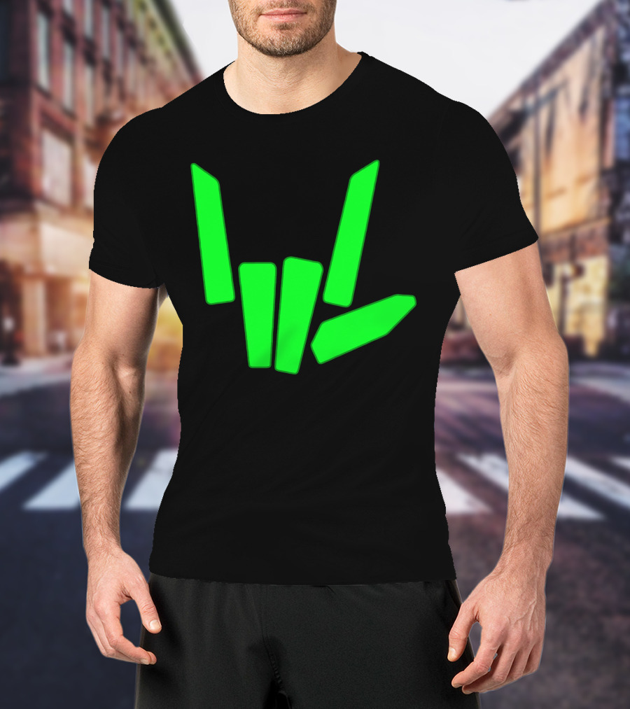 Original Share The Love Green Hand Sign Gesture T-Shirt