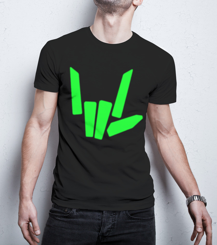 Original Share The Love Green Hand Sign Gesture T-Shirt
