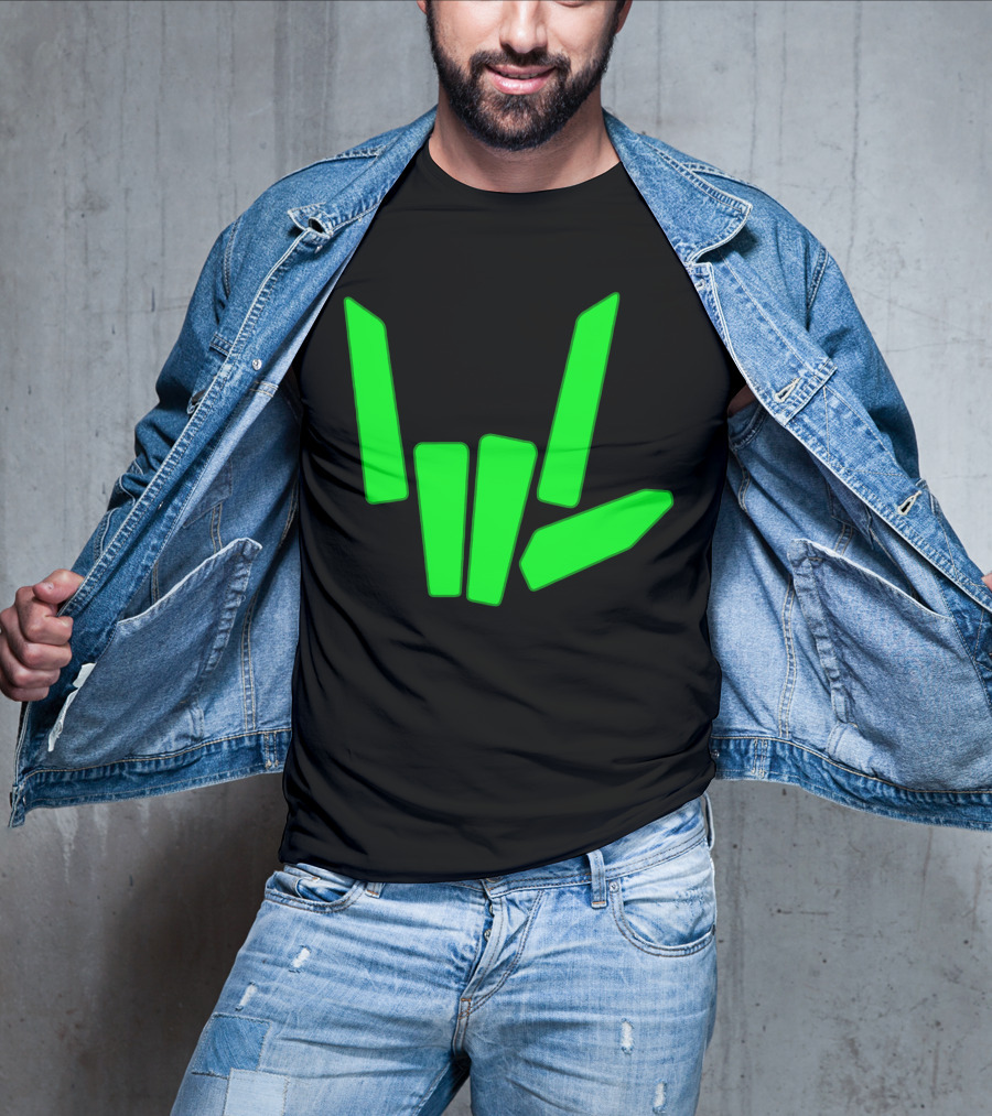 Original Share The Love Green Hand Sign Gesture T-Shirt