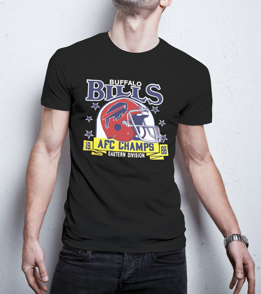 Buffalo Bills 1988 AFC Champs Eastern Division Vintage Helmet T-Shirt