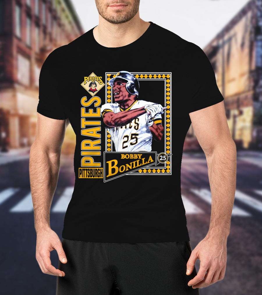 Pittsburgh Pirates Bobby Bonilla 25 Vintage 1991 Baseball T-Shirt