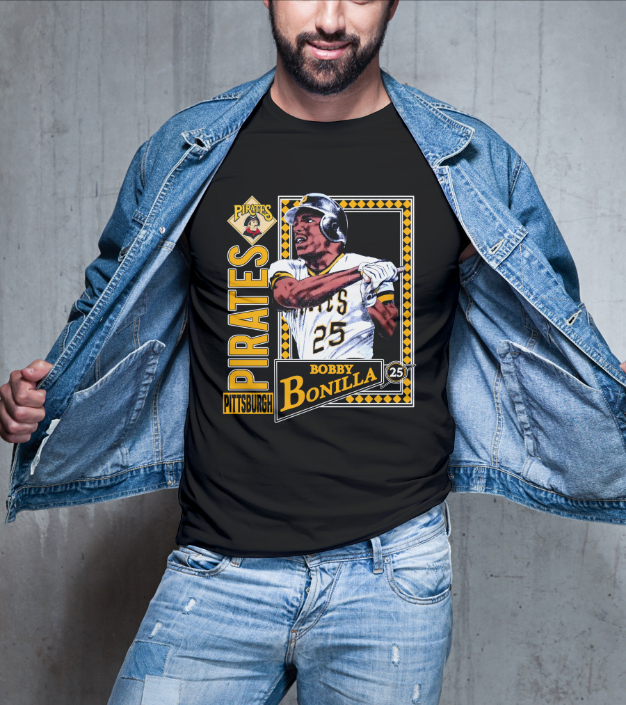 Pittsburgh Pirates Bobby Bonilla 25 Vintage 1991 Baseball T-Shirt