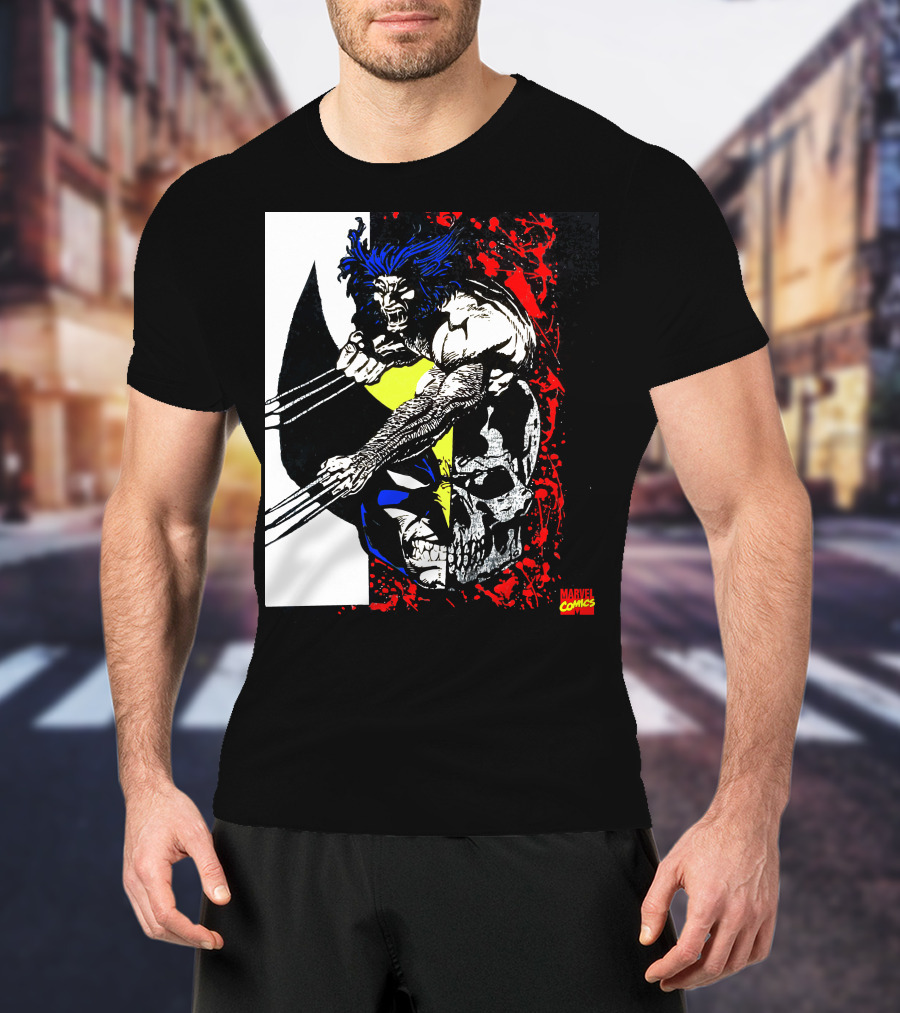Vtg. Wolverine 1993 Marvel Comics X-Men Claws Red Skull T-Shirt