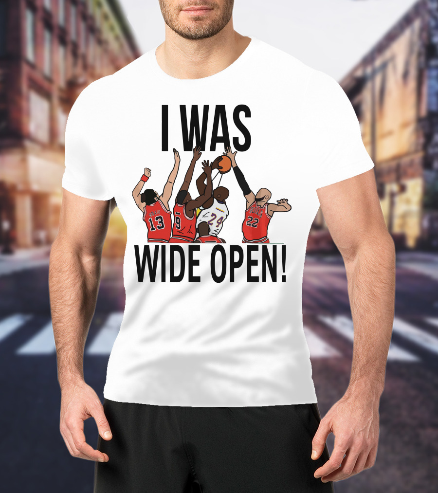 Kobe Bryant I Was Wide Open Basketball Bulls Lakers T-Shirt