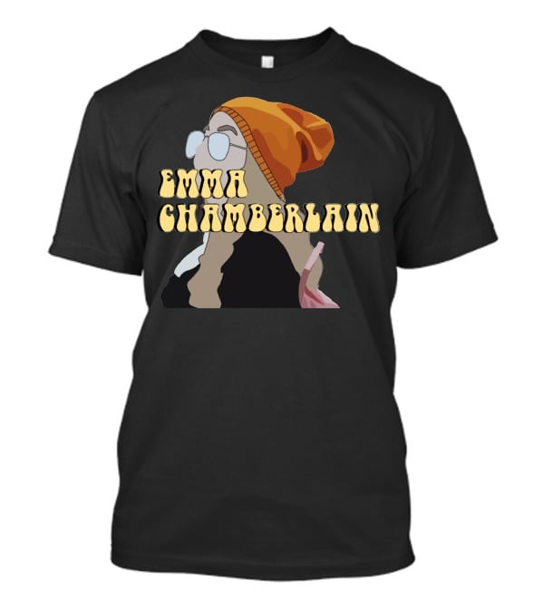 Emma Chamberlain YouTube Customized Women Fashion Trendsetter Beanie Glasses T-Shirt