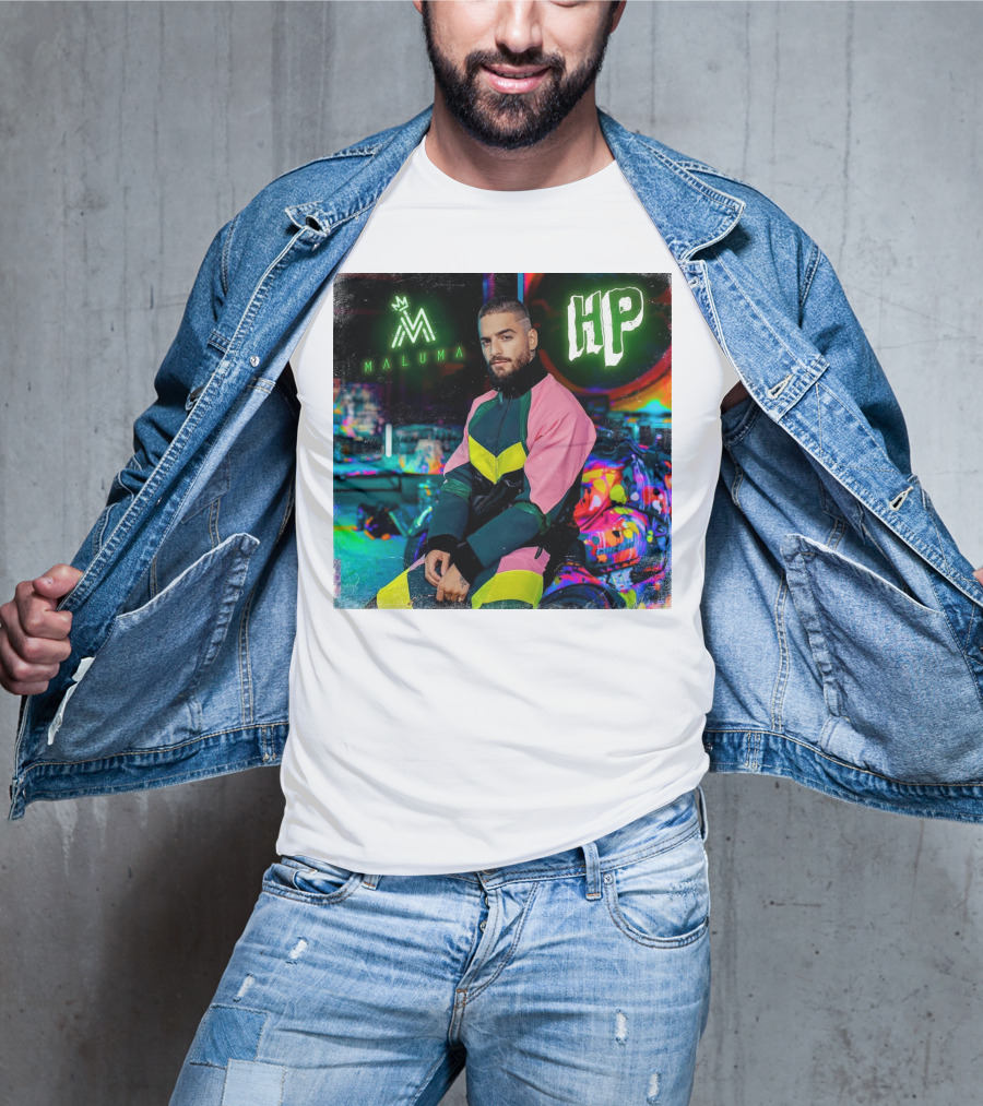 HP Maluma Neon Style Bright Colors T-Shirt