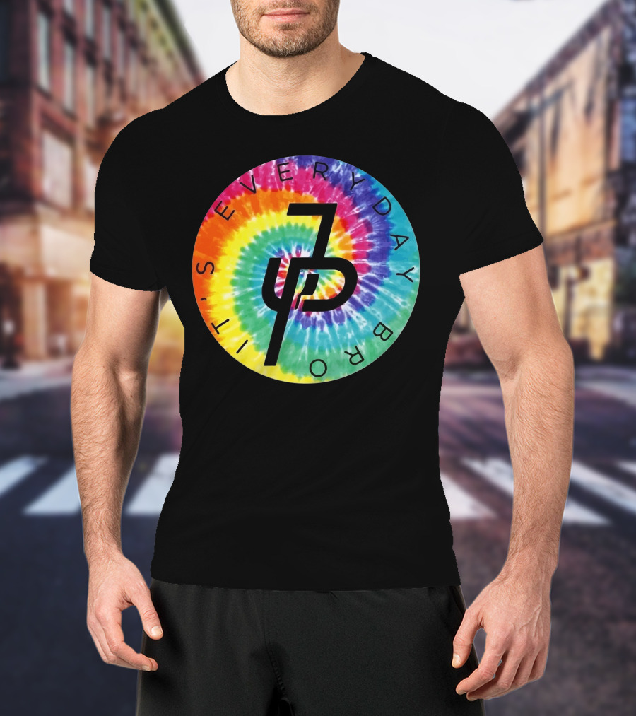 Jake Paul It's Everyday Bro Tie-Dye Logo Youth Personalized Shorts T-Shirt