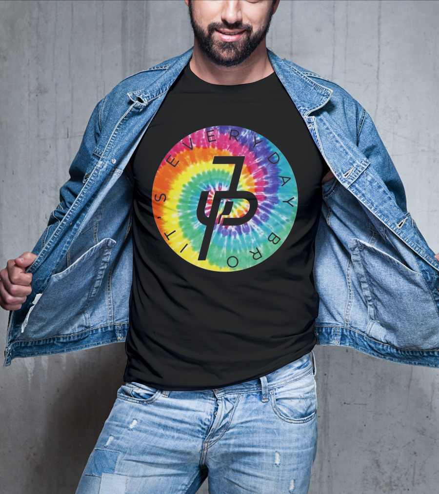 Jake Paul It's Everyday Bro Tie-Dye Logo Youth Personalized Shorts T-Shirt