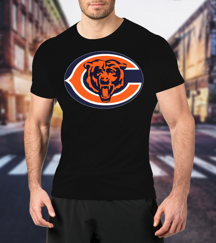Chicago Bears Football Team Iconic Logo Bear Head T-Shirt
