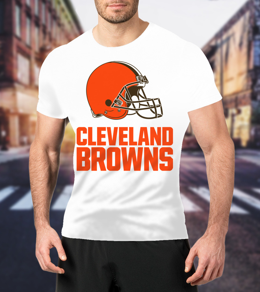 Cleveland Browns Football Team Helmet T-Shirt