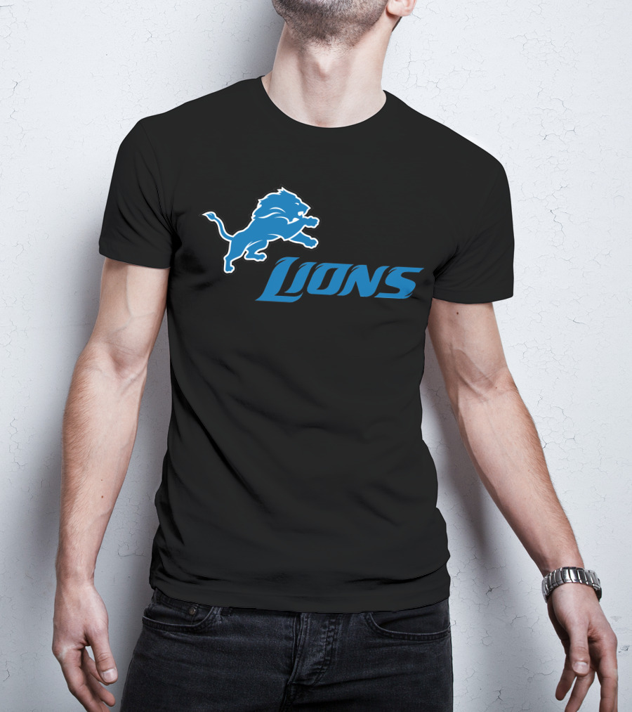 Detroit Lions Logo Fan Apparel Football Team Support T-Shirt