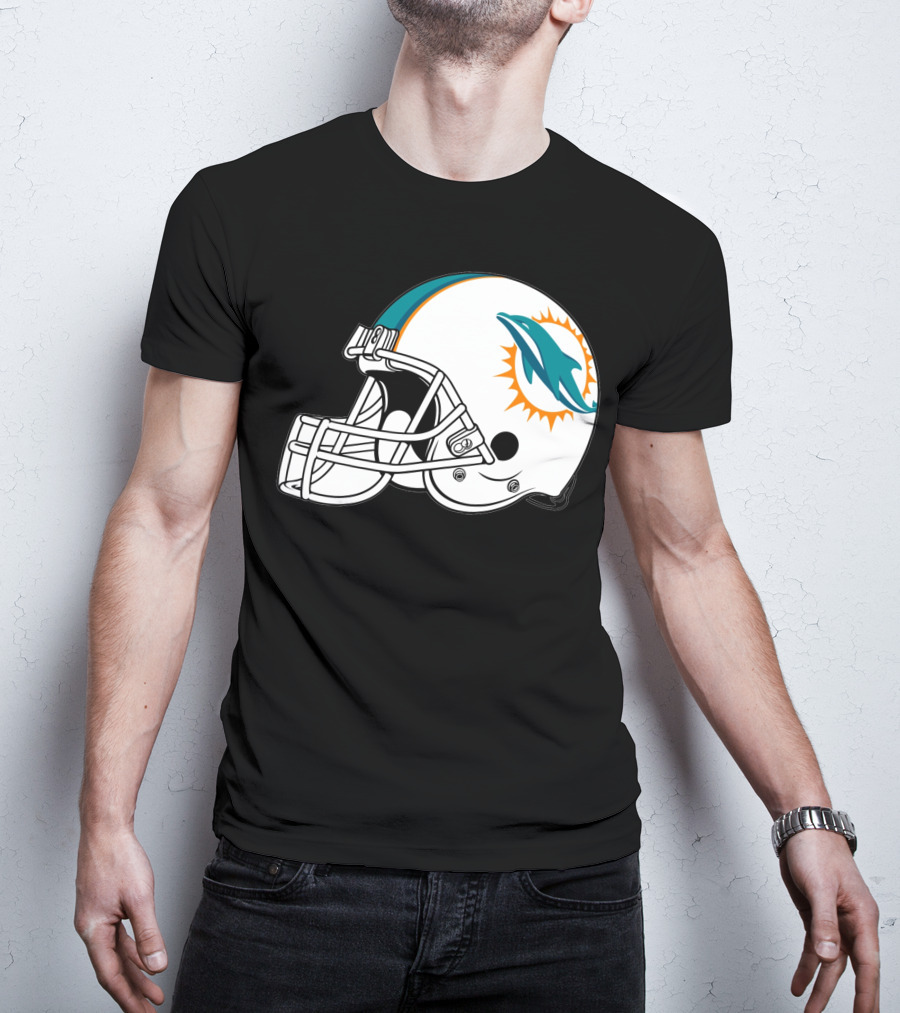Miami Dolphins Helmet Football Team T-Shirt
