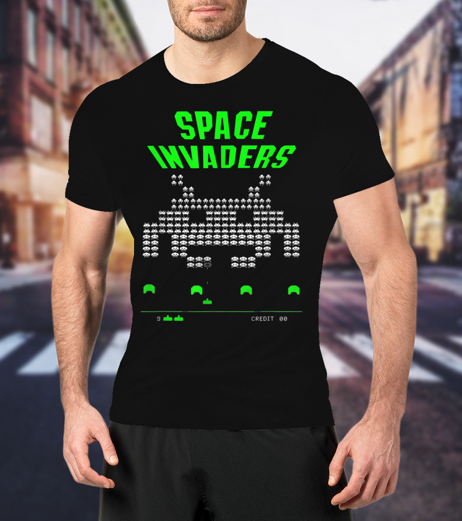 Space Invaders Arcade 80s Video Game Alien Retro T-Shirt