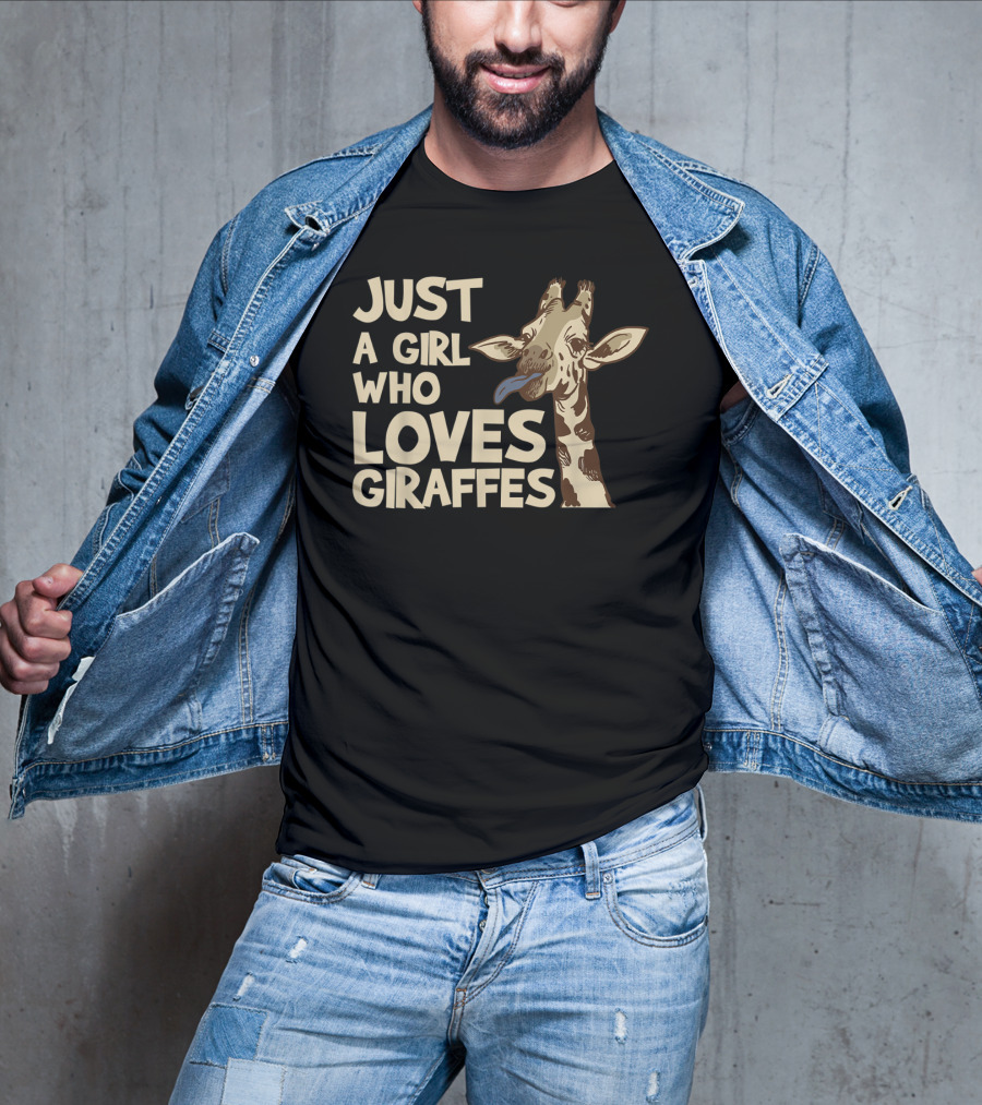 Just A Girl Who Loves Giraffes Giraffe T-Shirt