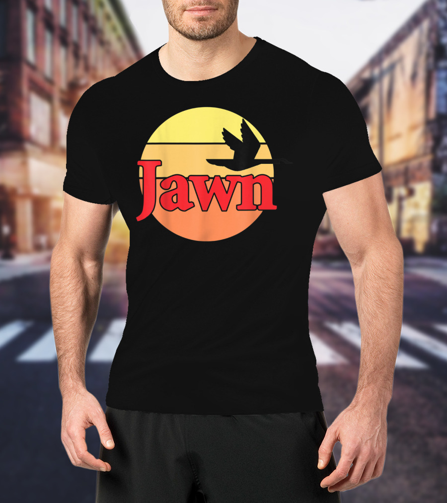 Wawa Jawn Sunset Silhouette Bird T-Shirt