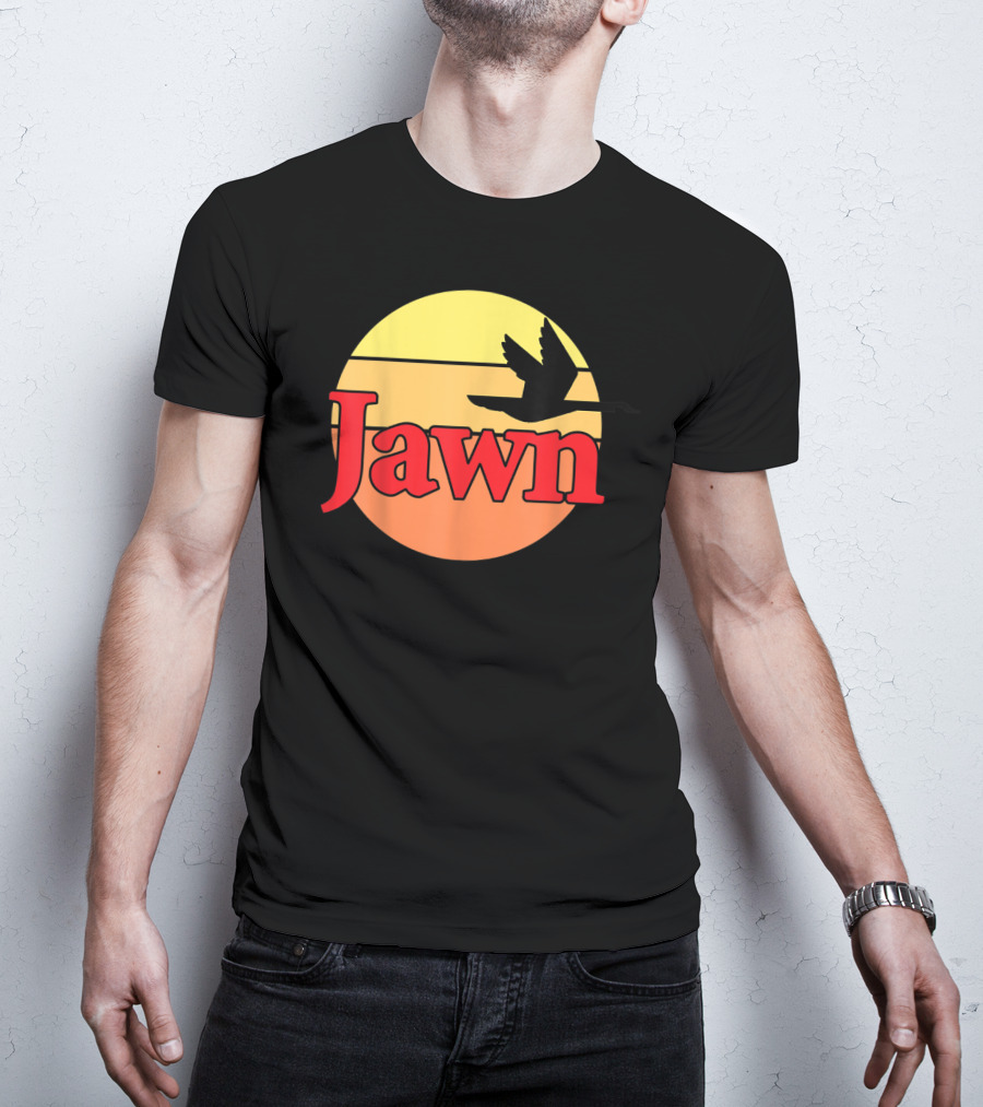 Wawa Jawn Sunset Silhouette Bird T-Shirt