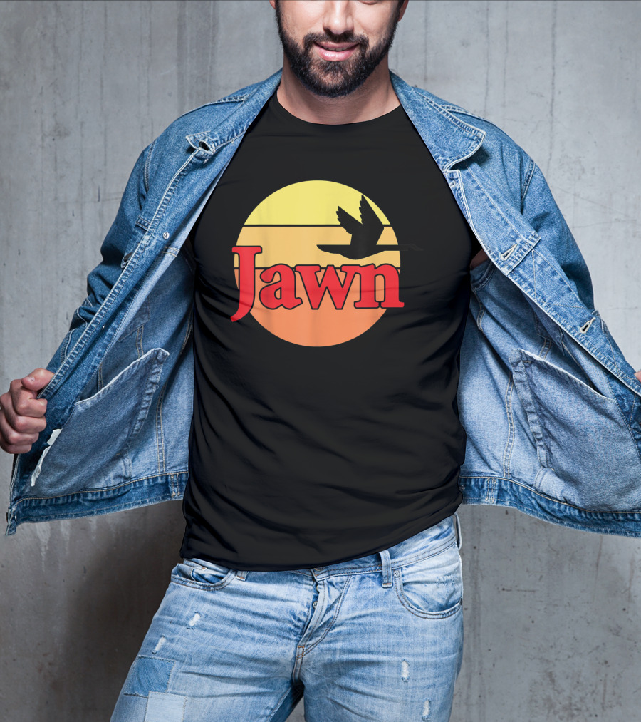 Wawa Jawn Sunset Silhouette Bird T-Shirt