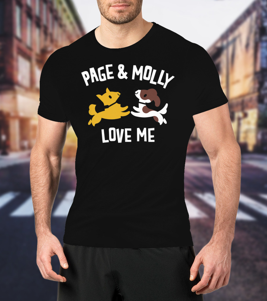 Page And Molly Love Me Kids Dog T-Shirt
