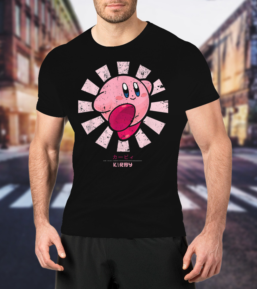 Kirby KIRBY Retro Style Burst T-Shirt