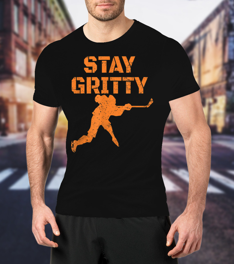 STAY GRITTY Ice Hockey Philly Player T-Shirt