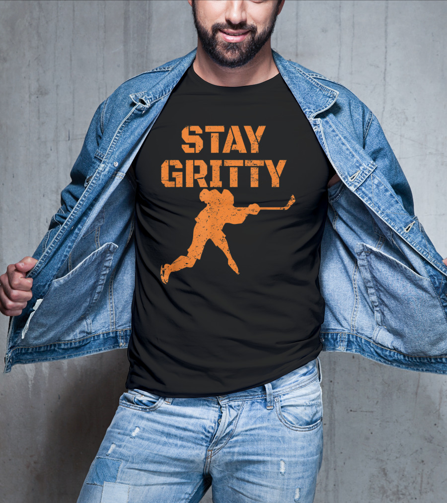 STAY GRITTY Ice Hockey Philly Player T-Shirt