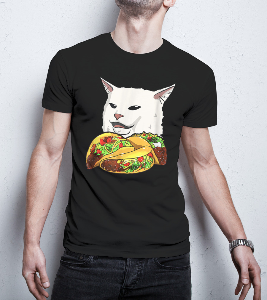 Woman Yelling At A Cat Meme Taco T-Shirt