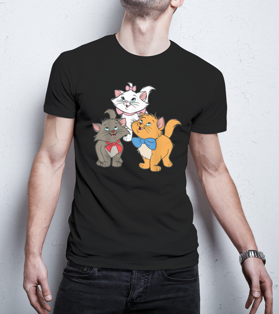 WoMarie Cartoon Aristocats Kittens Trio T-Shirt