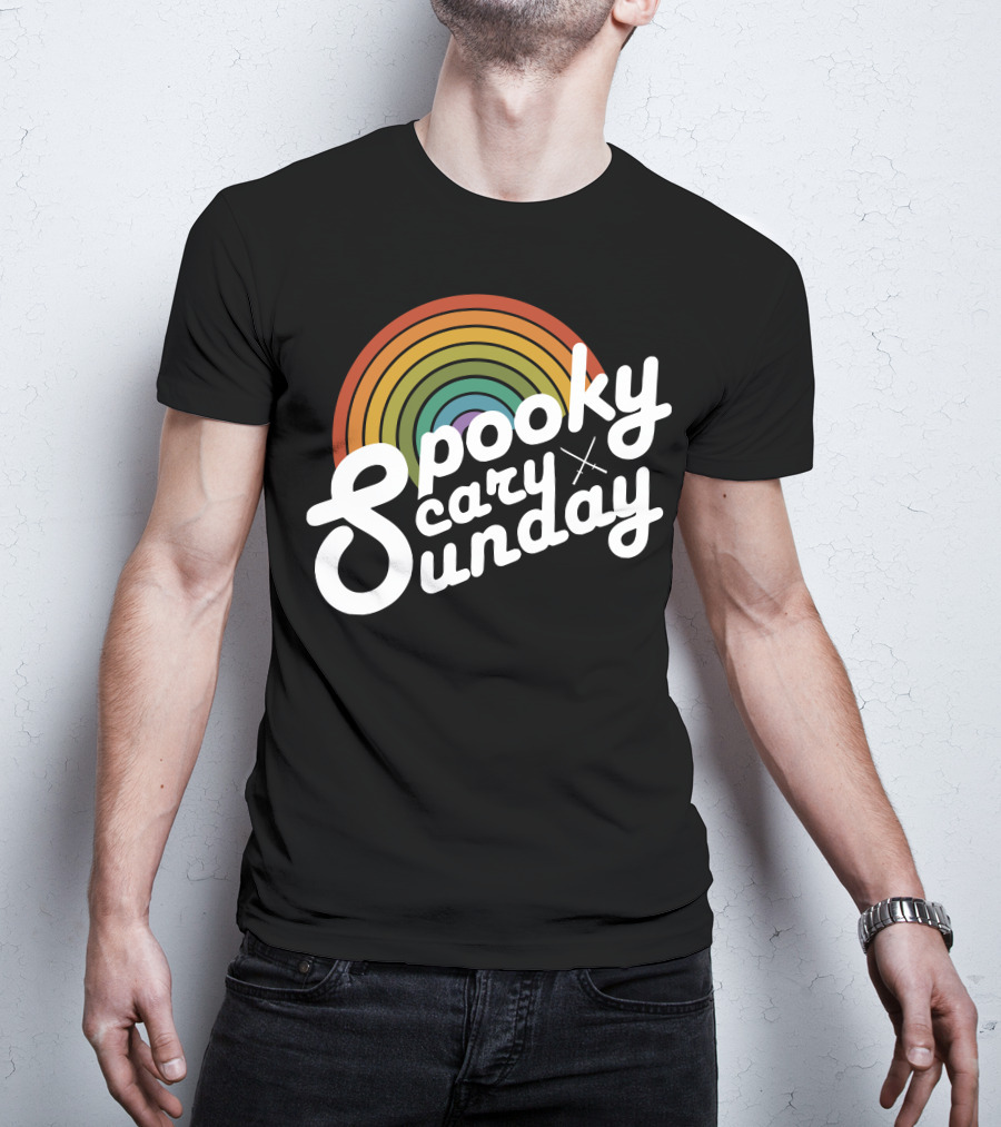 Spooky Scary Sunday Retro T-Shirt