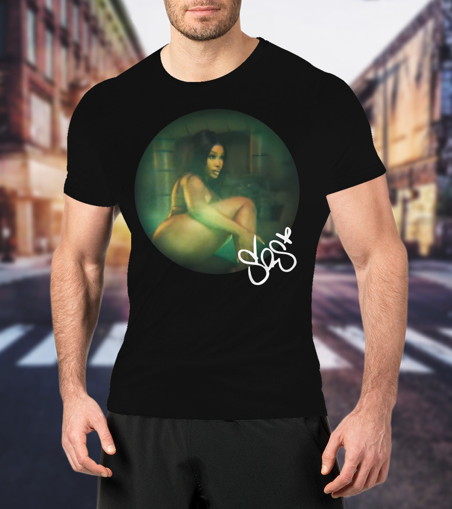 SZA SOS Rounded Dark T-Shirt