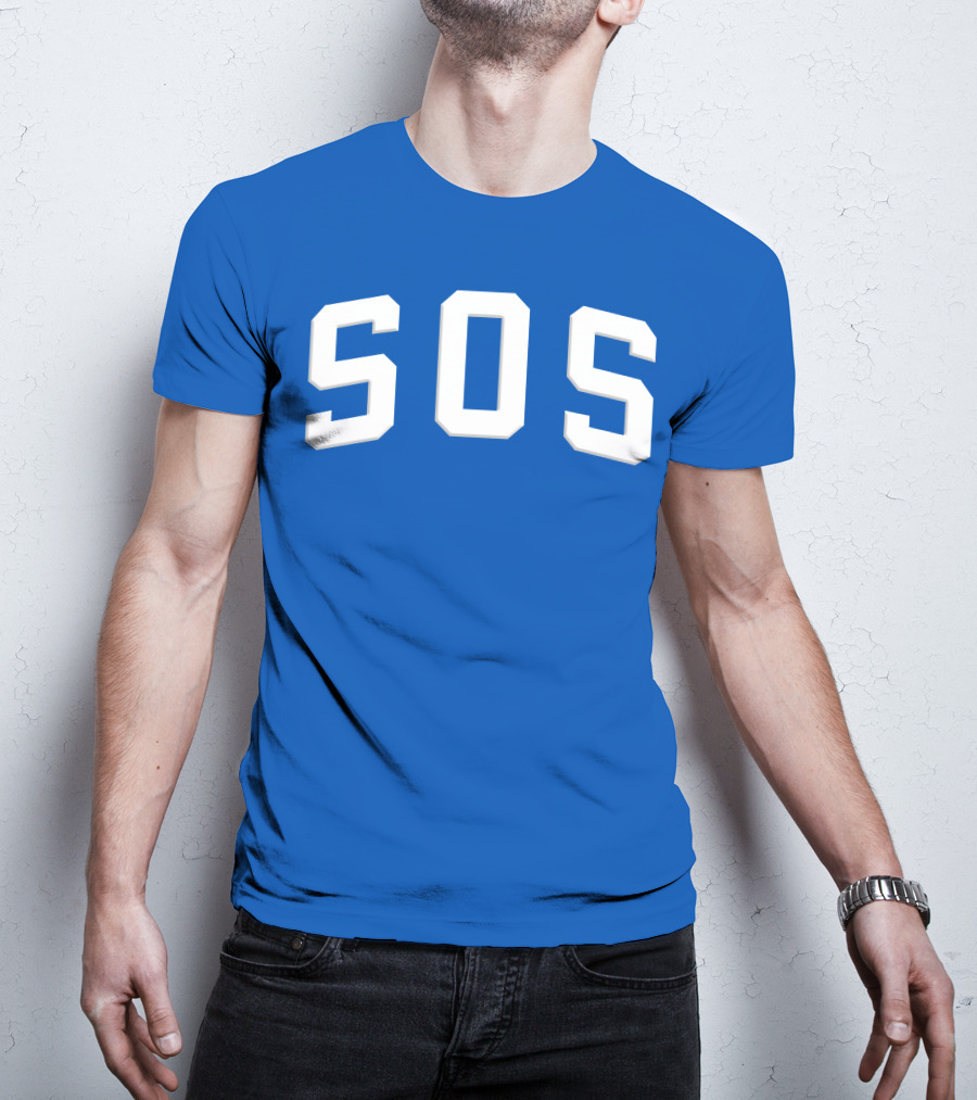 SZA SOS Bold Blue Athletic T-Shirt