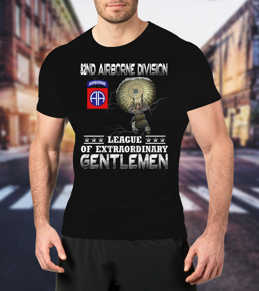 82Nd Airborne Division League Of Extraordinary Gentlemen Paratrooper T-Shirt