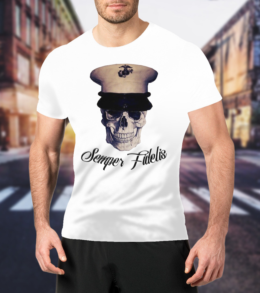 Semper Fidelis Skull Marine Corps T-Shirt