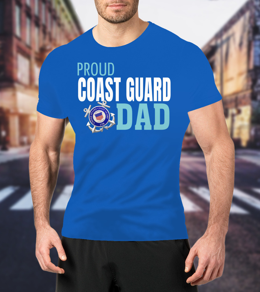 Proud United States Coast Guard Dad 1790 T-Shirt