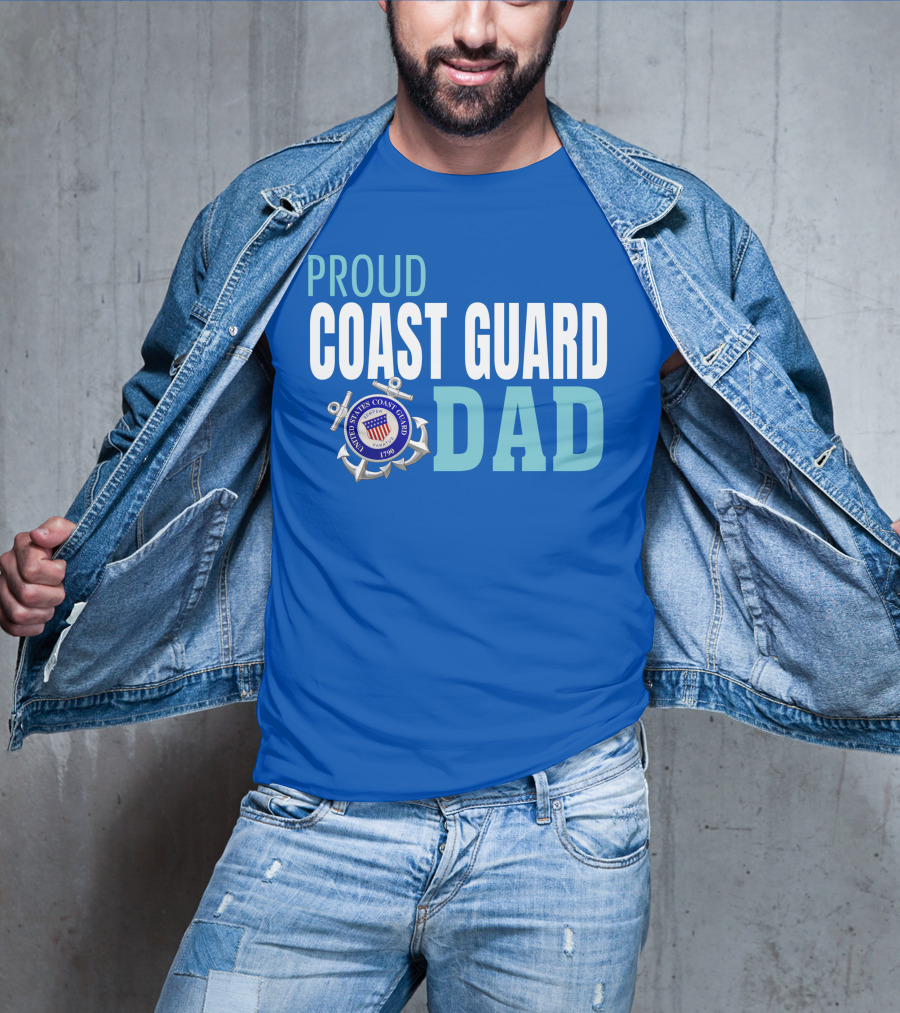 Proud United States Coast Guard Dad 1790 T-Shirt